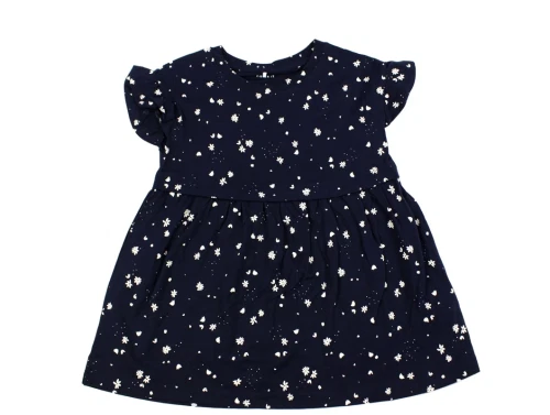 Name It dark sapphire print kjole